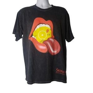 Rolling Stones Goats Head Soup Black T Shirt Size Large